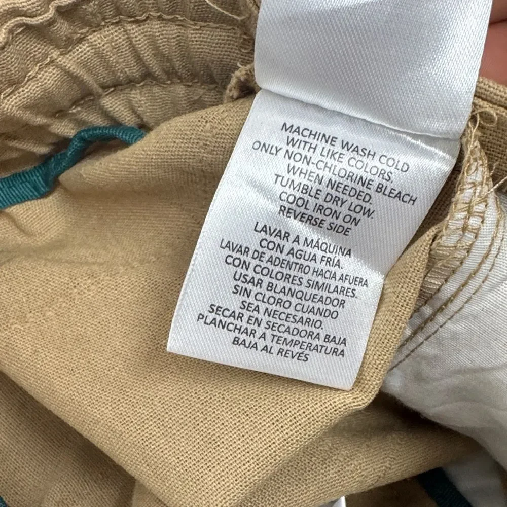 🔥Ike Behar Khaki Chinos for Men linen sz small New